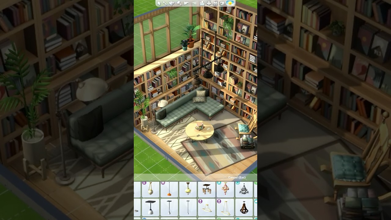 Library room (no CC or Mods) | The Sims 4 #sims4 # #sims4build #thesims4 #trending
