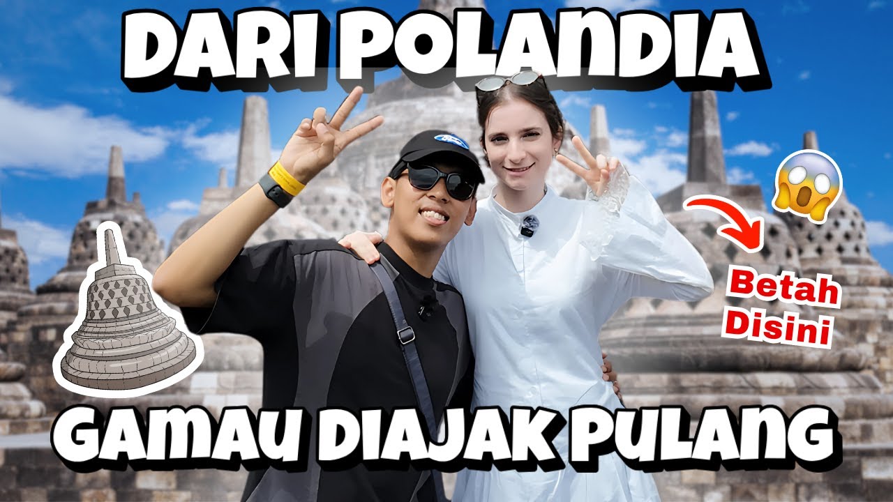 Jauh-Jauh dari Polandia, Demi Melihat Keindahan Candi Borobudur