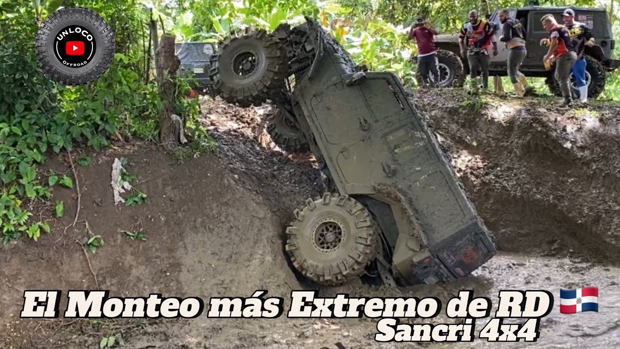 El Monteo más extremo de Republica Dominicana! Sancri 4x4, muchos virados.
