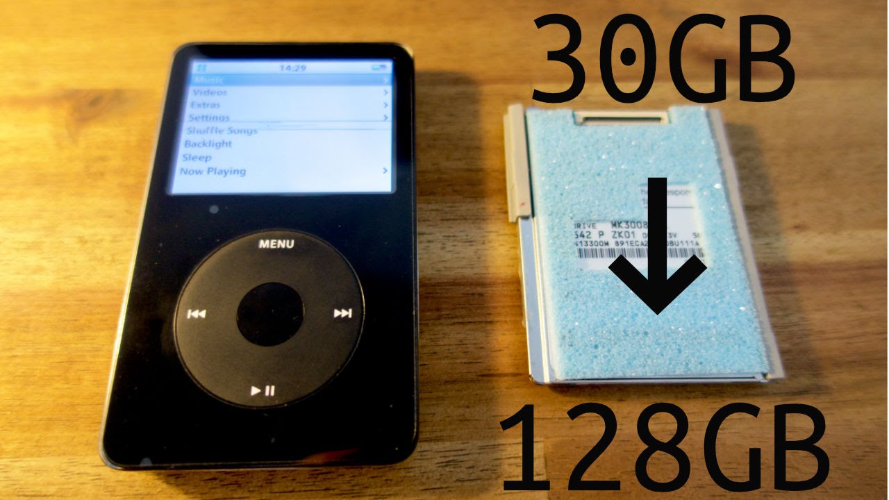 iPod Video 128GB SD card upgrade