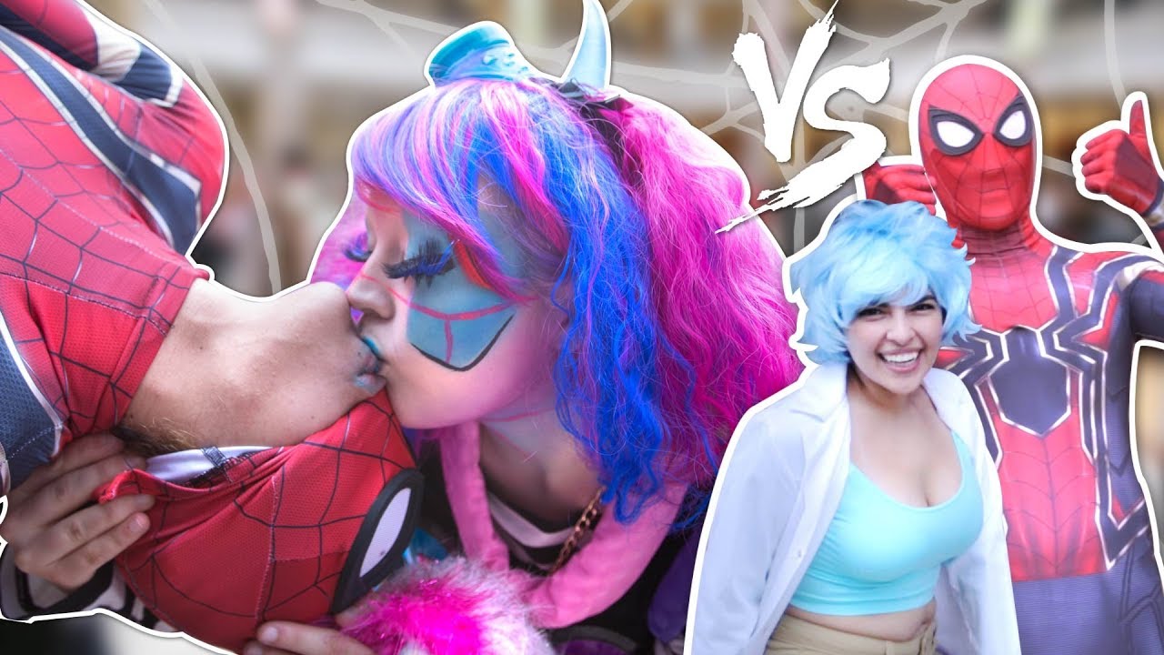 SPIDER-MAN Vs ComicCon 2018 Vs Pretty Ladies Ft. Ikkicon