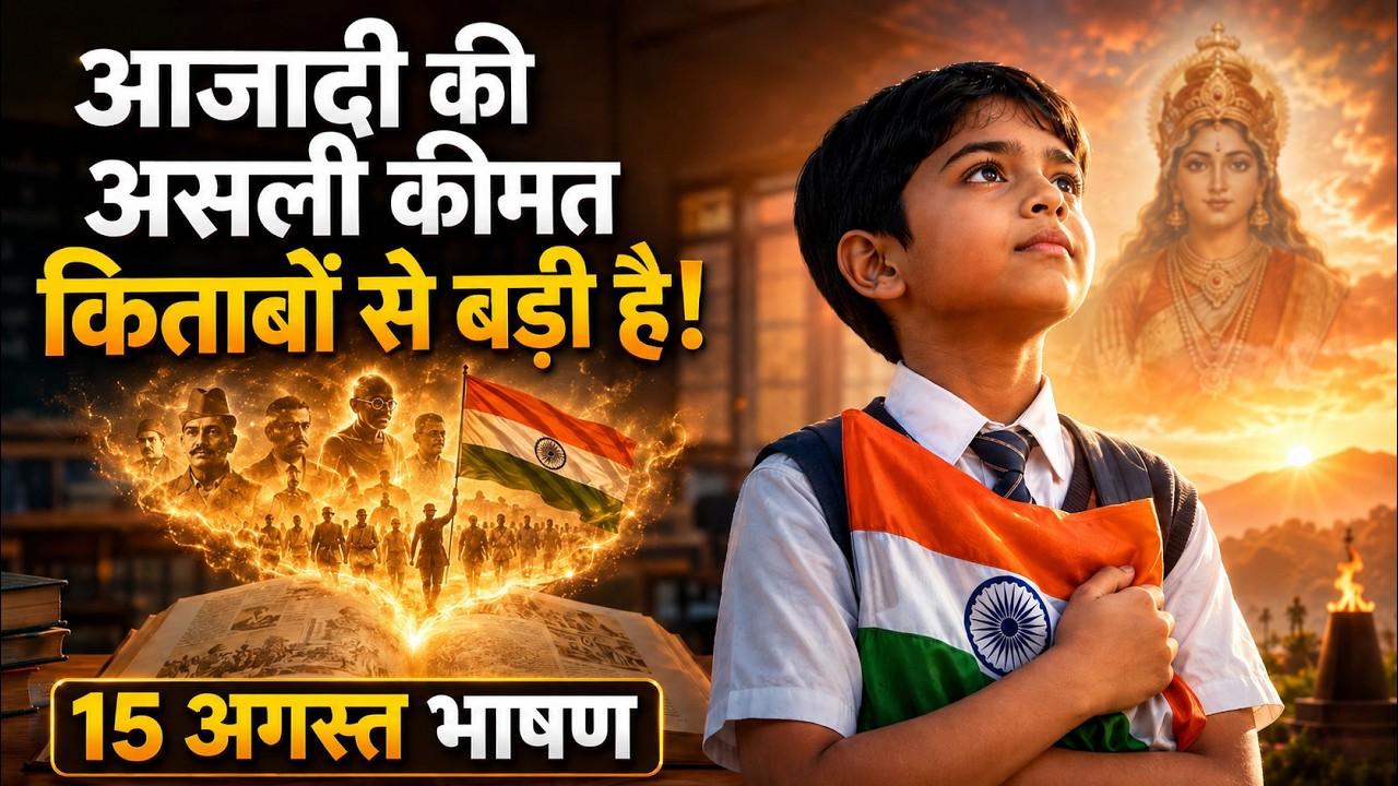 15 अगस्त पर दिल छूने वाली जोशीली स्पीच | 15th August Speech | Independence day speech for school