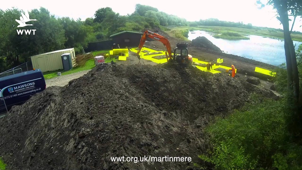 WWT Martin Mere - Swan Link Hide - Construction Time lapse