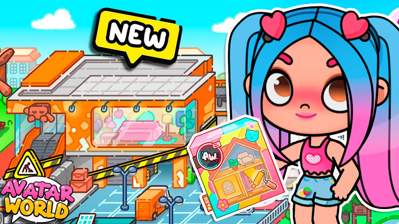 CHEGOU! NOVO LOCAL E NOVO PACOTE DE MOVÉIS GRÁTIS no AVATAR WORLD!