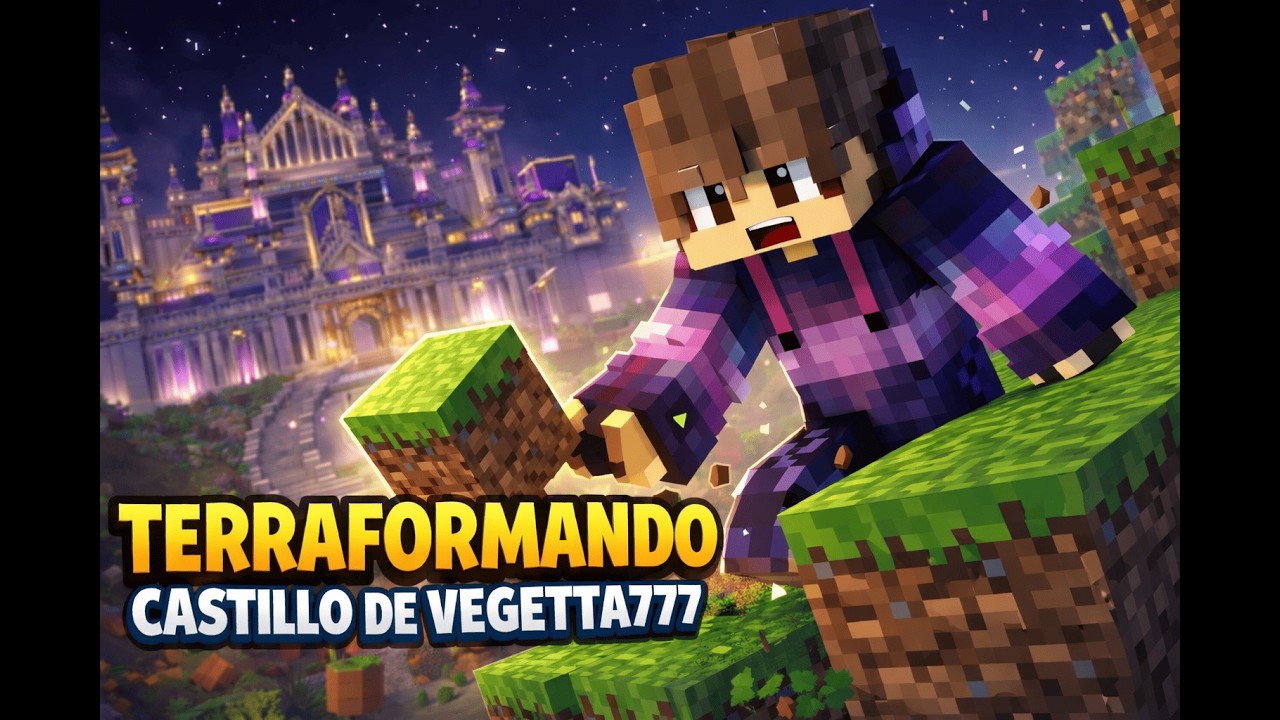 Terraformando el CASTILLO de  VEGETTA ! :D  CODIGO LUCOWSKYX EN LA TIENDA!!