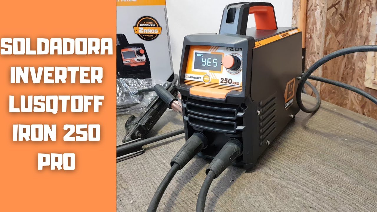 Soldadora Inverter Lustoff IRON 250 PRO - EDICION LIMITADA