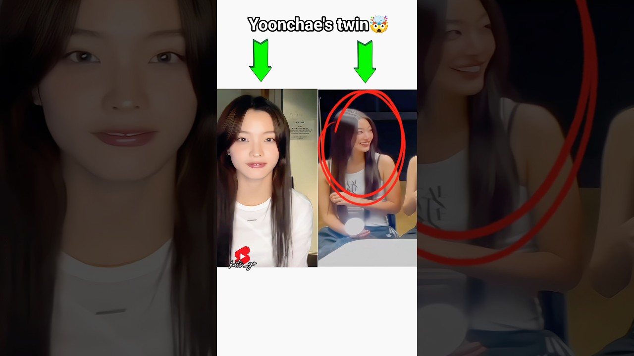 Yoonchae's twin looks exactly like her #katseye