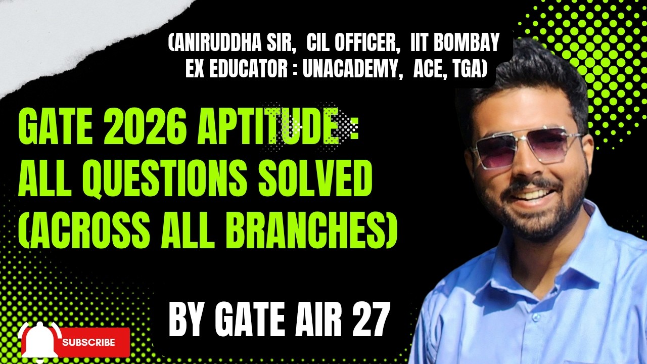 GATE 2026 Aptitude Solutions : GATE 2026 Aptitude @TheCivilGuruji #gate2026 #aptitude #iit #nit #yt