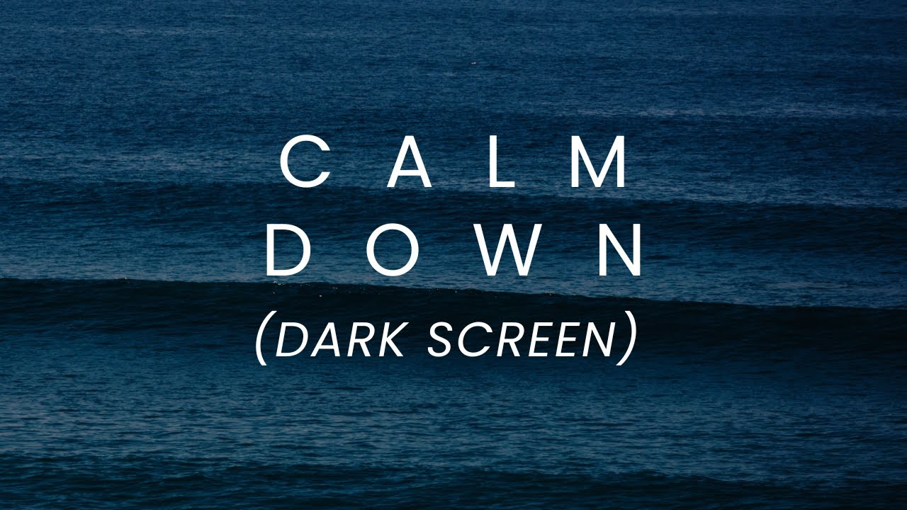 Ocean Waves for Stress Relief – Dark Screen