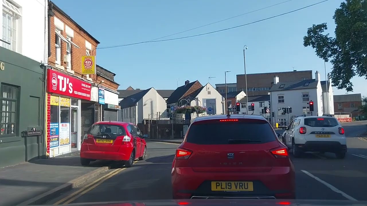 Dashcam hinckley to burbage July 11th 2025 (roadworks on bondstreet)