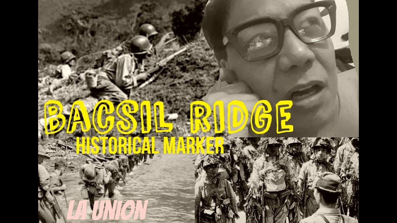 BACSIL RIDGE  , HISTORICAL MARKER.. LA UNION 1945_/2022