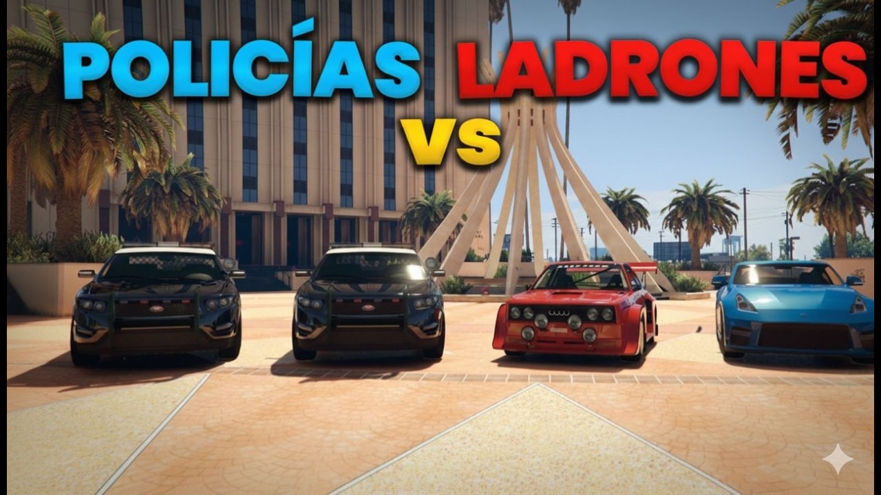 Me ESCAPO con AUTO MINIATURA! | Policías vs Ladrones GTA Online