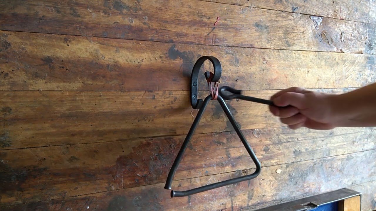 Dinner bell triangle blacksmith made Australia