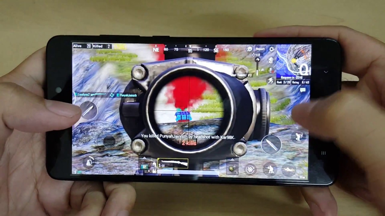 Test Game PUBG Mobile on Xiaomi Redmi Note 4