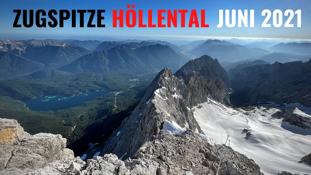 Zugspitze 2964m via Höllental (Mitte Juni 2021) AKTUELLE VERHÄLTNISSE - SCHNEELAGE - IMPRESSIONEN