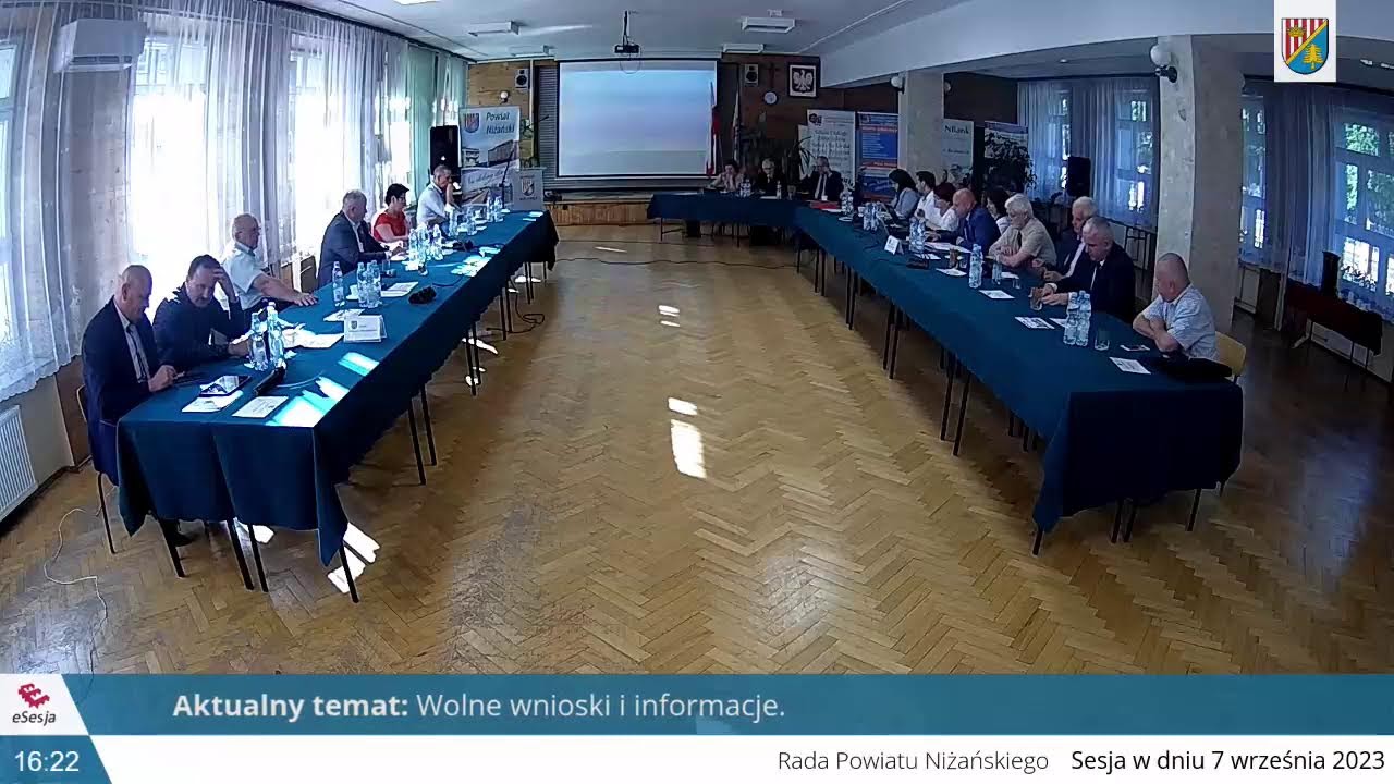 LXI Sesja Rady Powiatu Niżańskiego w dniu 7 września 2023 r.
