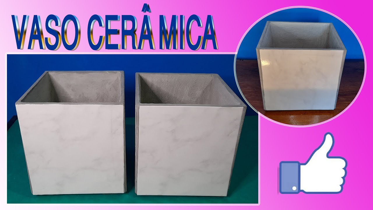 DIY - COMO FAZER VASO DE CERÂMICA E ARGAMASSA
