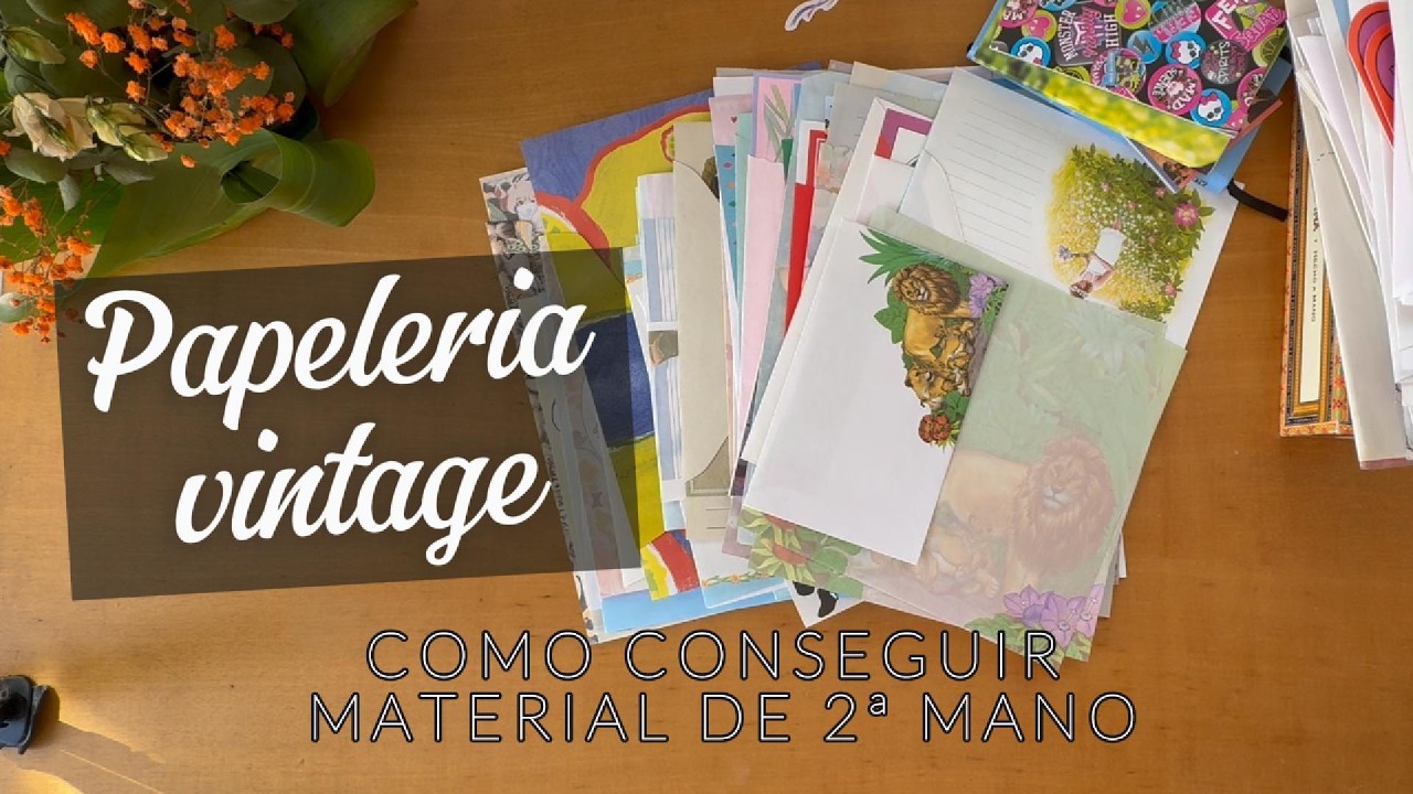 Haul de papelería vintage y de segunda mano | Mis nuevos tesoros