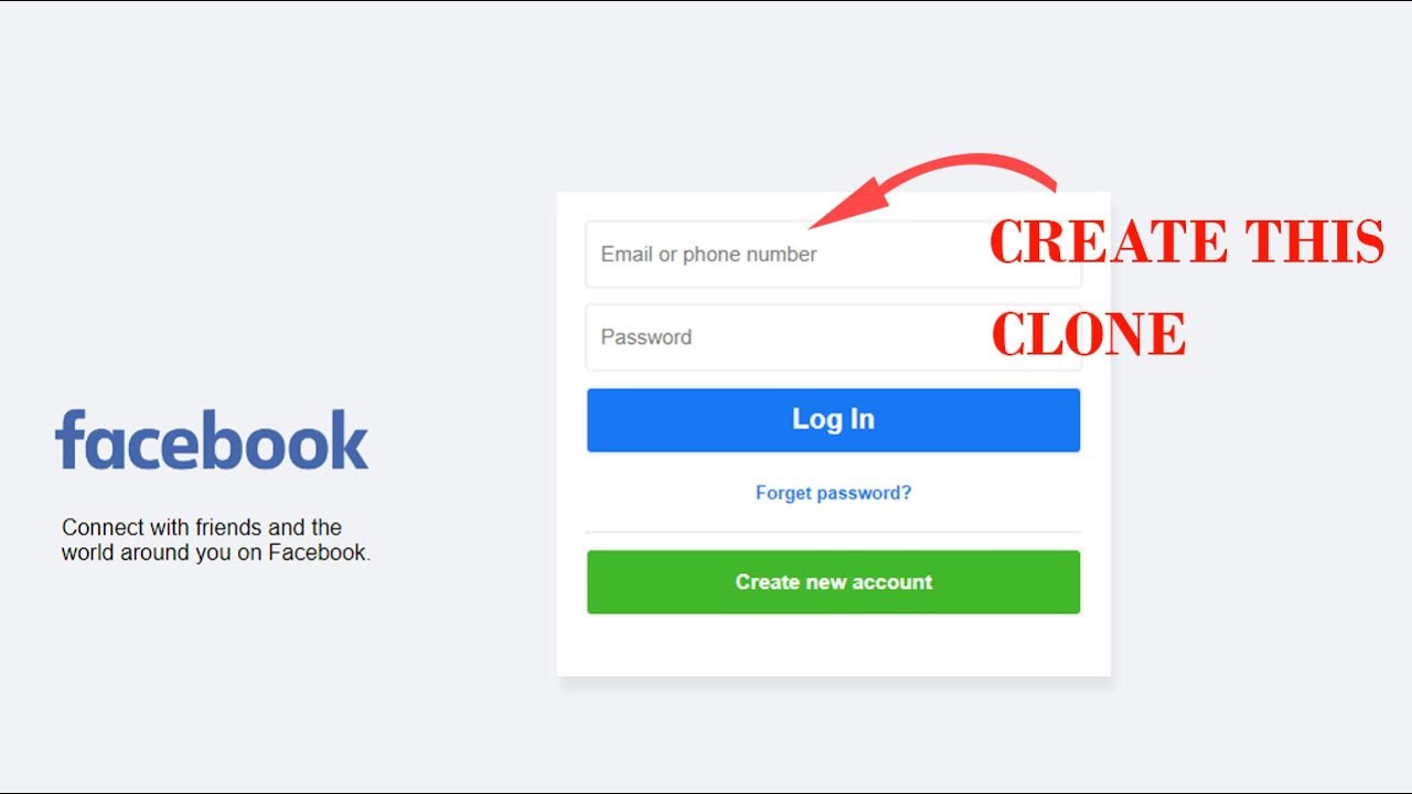 How to create facebook login page clone using HTML and CSS