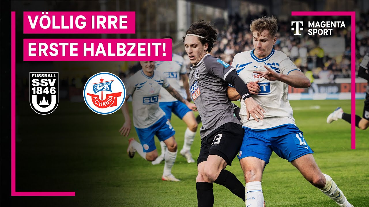 SSV Ulm 1846 - F.C. Hansa Rostock, Highlights mit Live-Kommentar | 3. Liga | MAGENTA SPORT