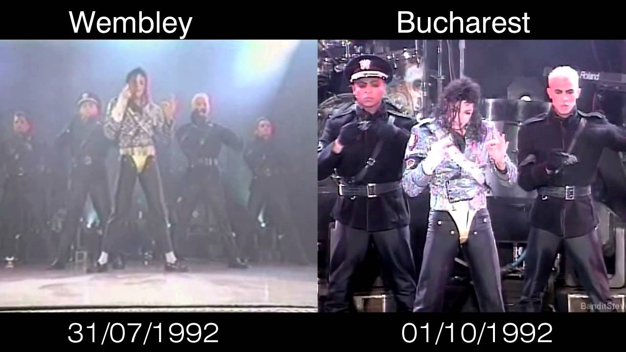 Michael Jackson - Jam Live in Wembley vs Bucharest 1992