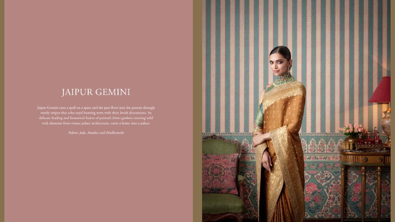 WALLPAPERS BY ASIAN PAINTS- SABYASACHI VOLUME 3- HEARTLAND FOR NILAYA| HANDCRAFTED| ELEGANT|MAJESTIC