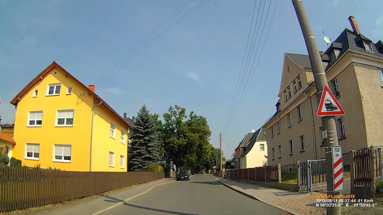 D: Mühltroff. Stadt Pausa-Mühltroff. Landkreis Vogtlandkreis. Ortsdurchfahrt. August 2015