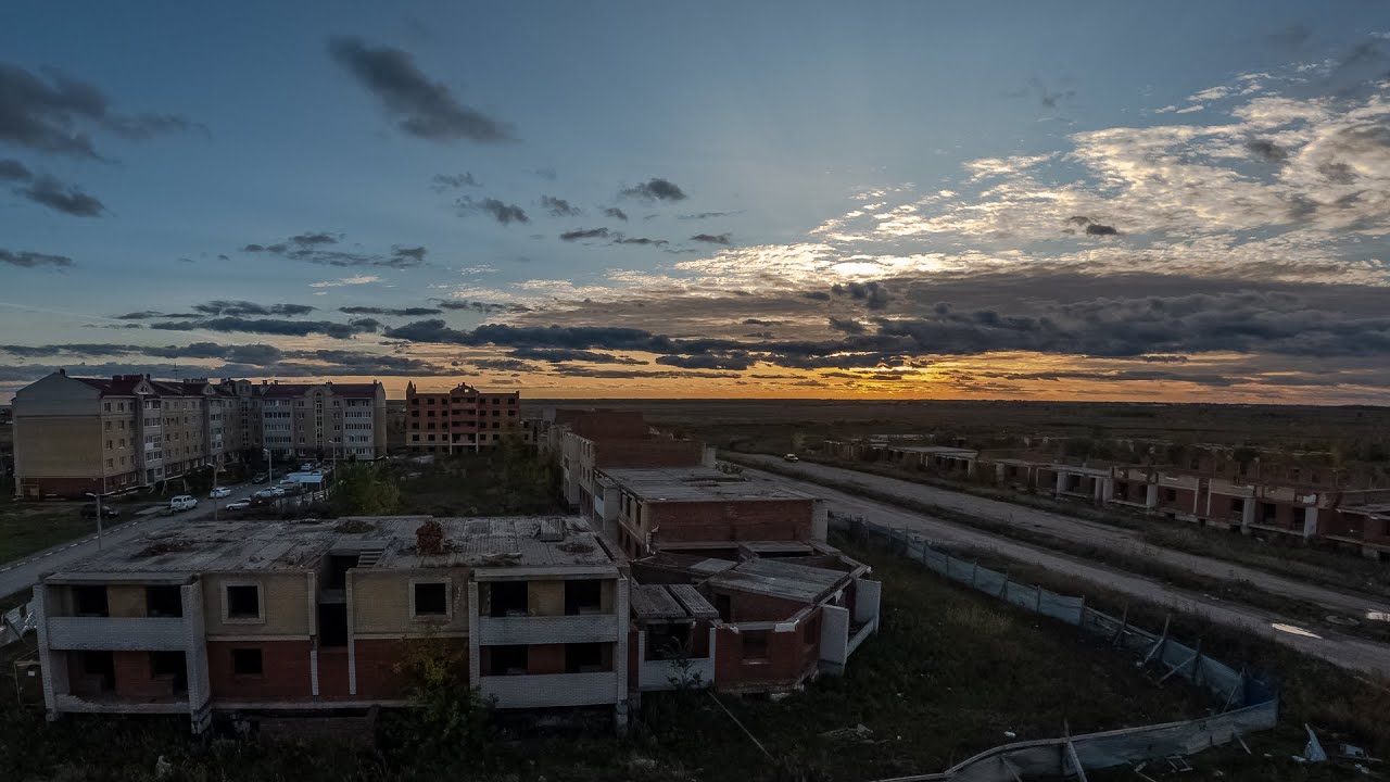 Красивый закат Ясная Поляна   Омск  село Троицкое