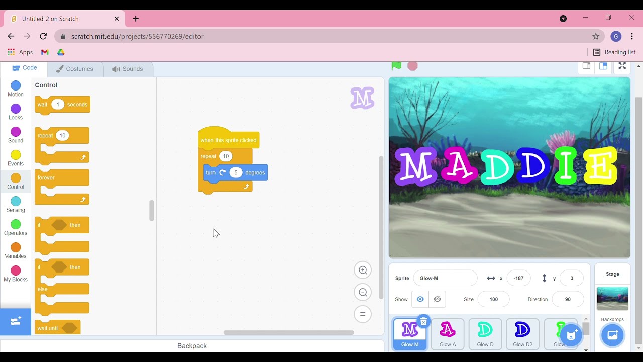 Animate Your Name on Scratch Tutorial