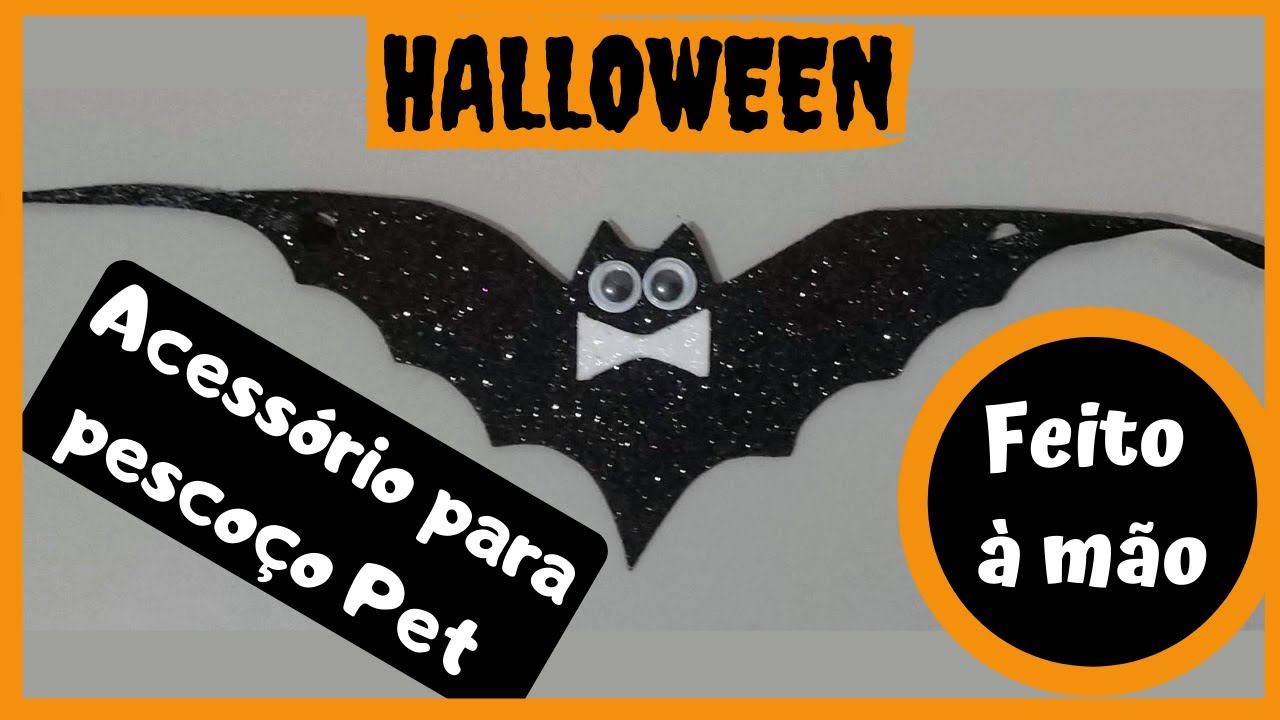 Muito Fácil | Como Desenhar morcego para HALLOWEEN | Acessório Pet