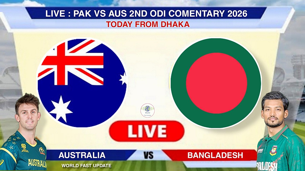 🔴 Live : Bangladesh vs Australia 2nd Odi 2026 | Ban vs Aus Today Live Match | Live Score Commentary
