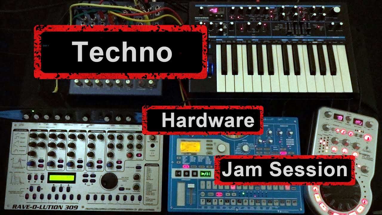 Korg Electribe MX , Quasimidi Rave-O-Lution 309 , Novation Bass Station 2 Techno