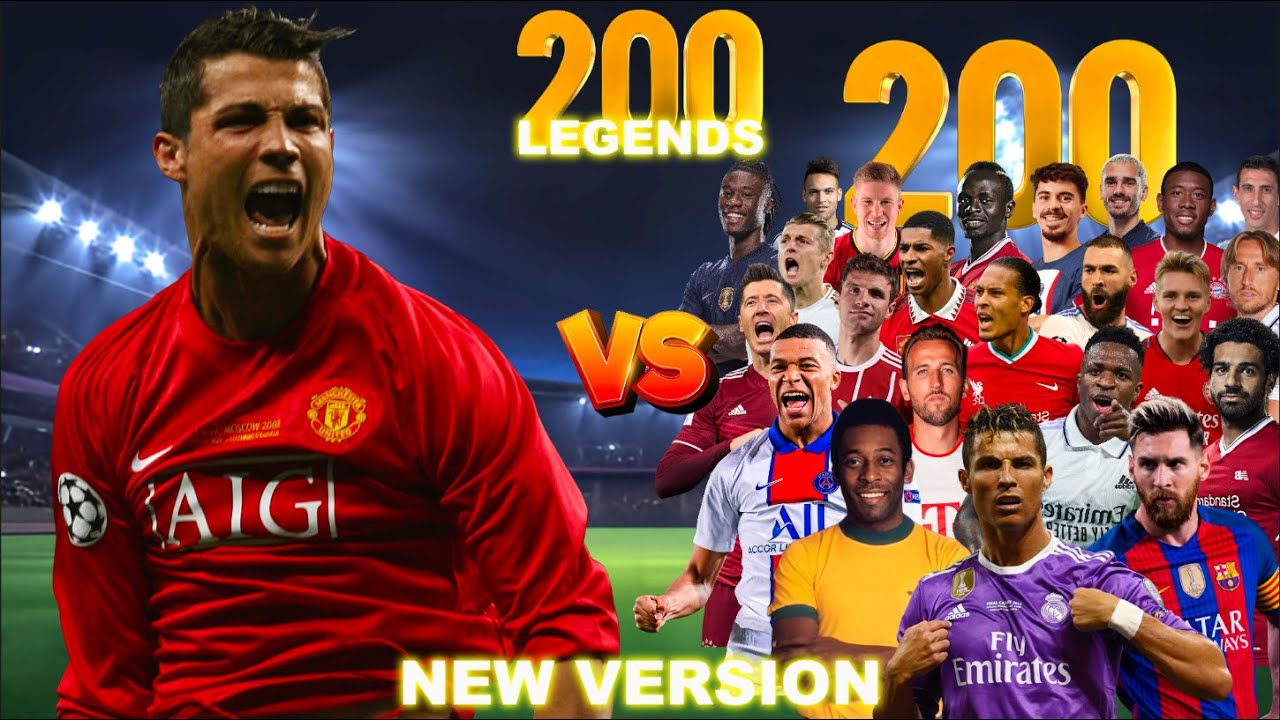 Manu Ronaldo 🆚️ 200 Legends 💥 New Version 💥 ULTRA BOSS FINAL ⚽️