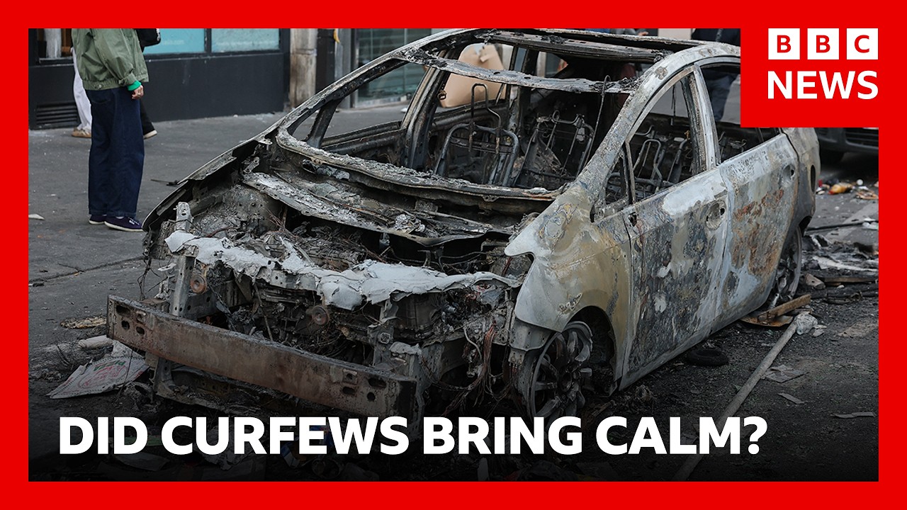 Targeted curfews help quell violence and rioting across French cities | BBC News