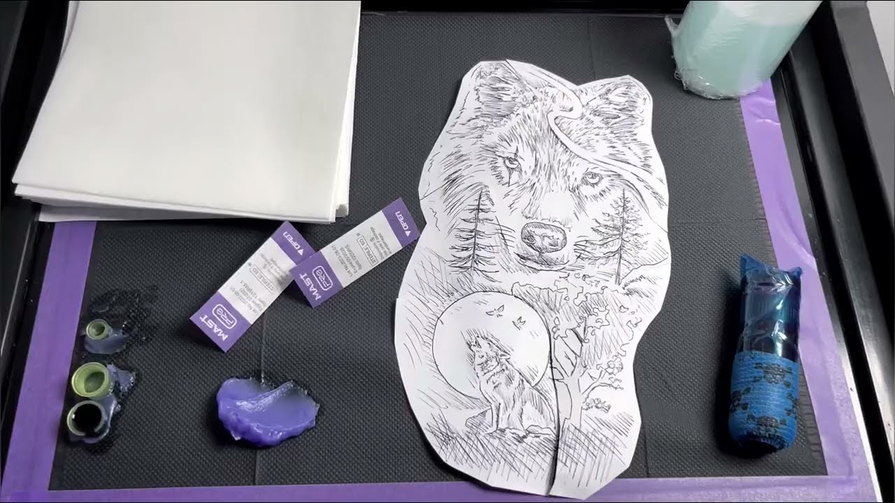 Wolf Tattoo | Time lapse
