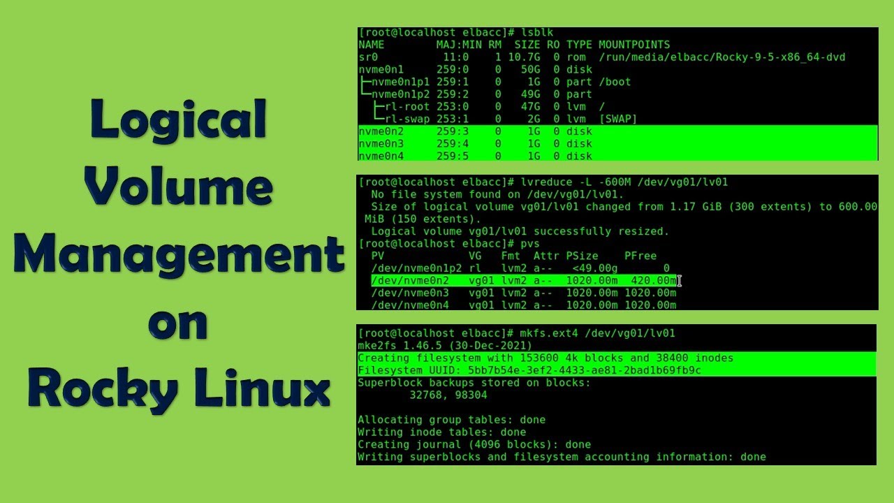 Logical Volume Management on Rocky Linux