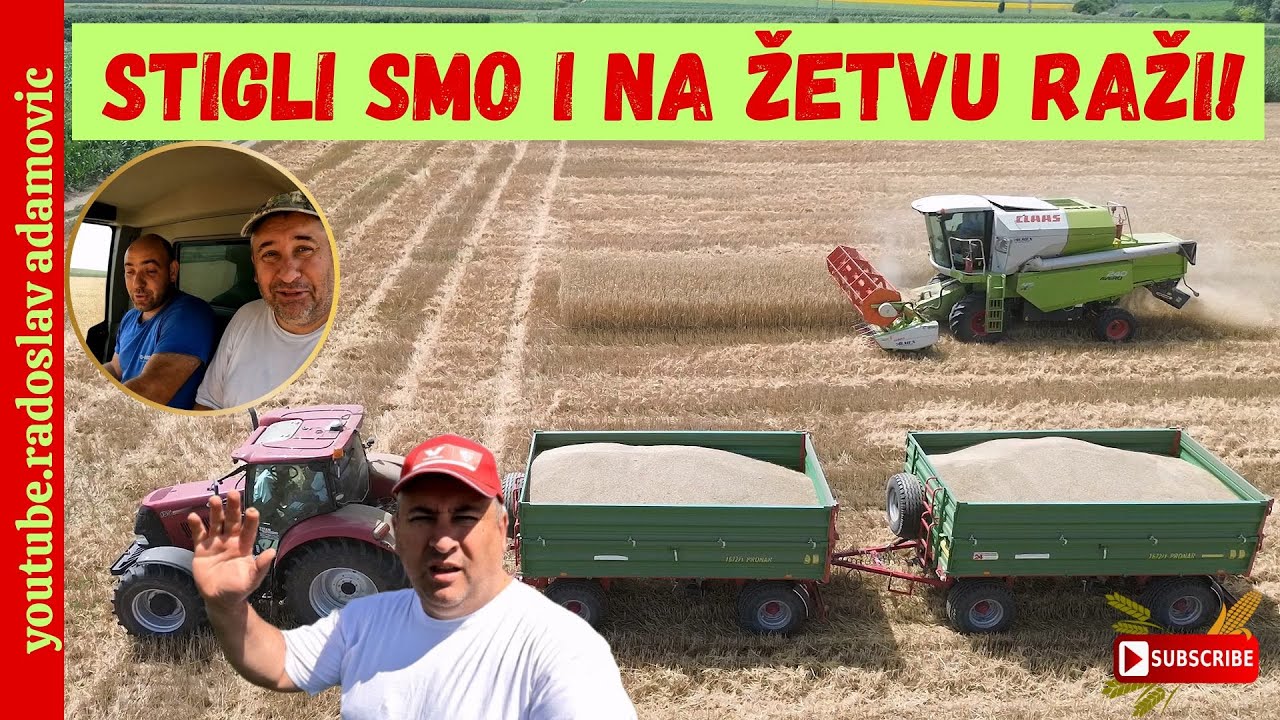 CLAAS AVERO 240: STIGLI SMO NA KRAJU I NA ŽETVU RAŽI! ; WE HAVE REACHED THE END AND THE RYE HARVEST!
