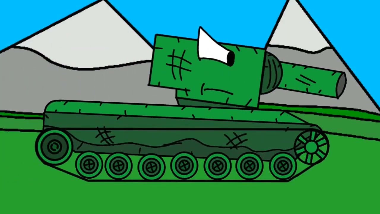KV-2 VS KV-1, Мультики про танки.