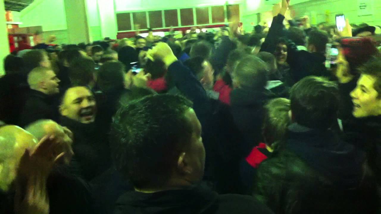 Manchester United fans at Stoke City - Singing Adnan Januzaj