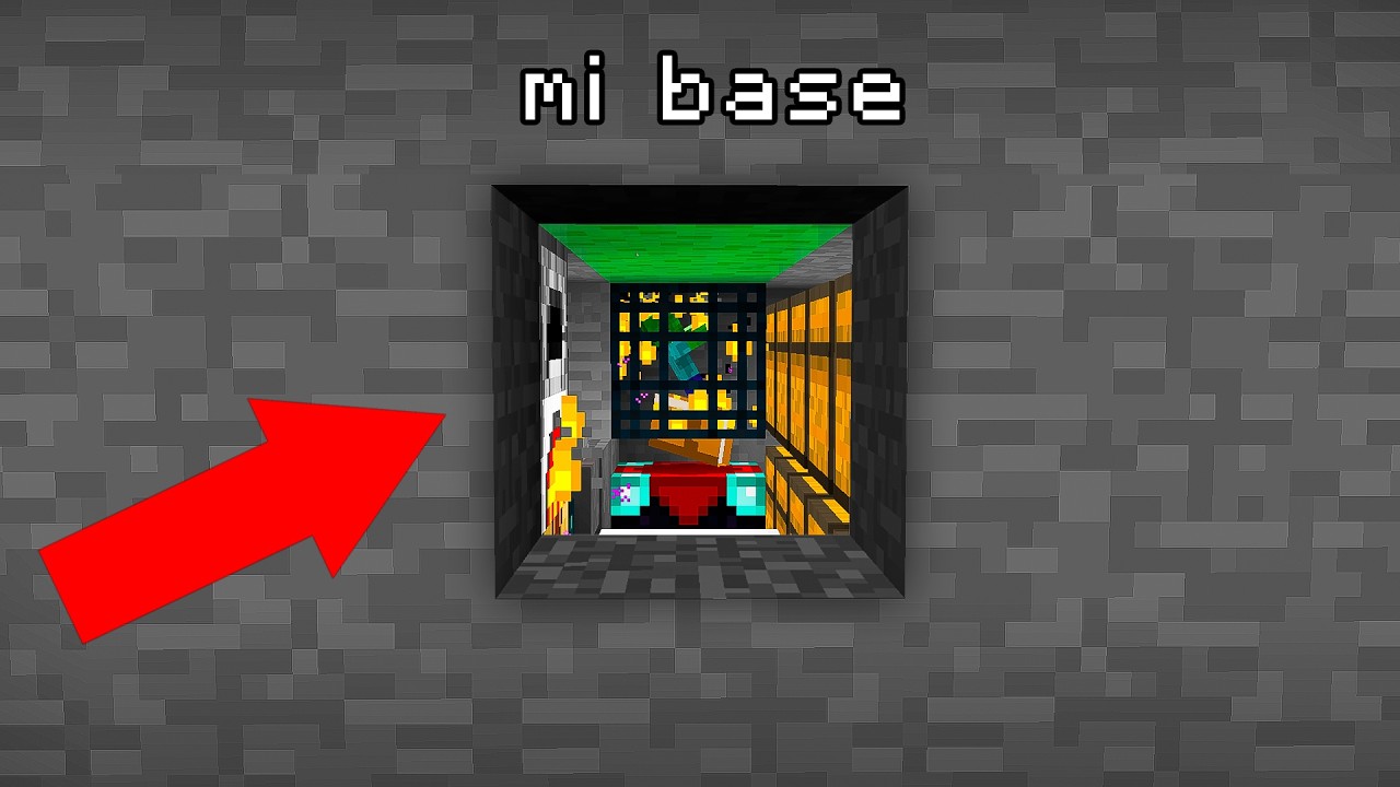 HICE una BASE SECRETA de un Solo Bloque en Minecraft