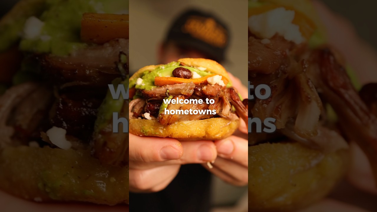 arepas de carnitas from caracas, venezuela #arepas #venezuela #cooking