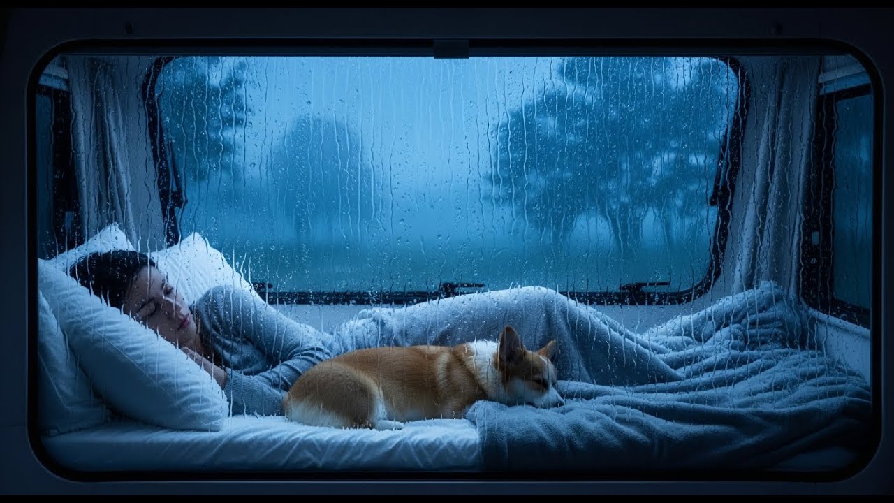Heavy Rain on Window Car – Sleep Instantly & Calm Your Mind