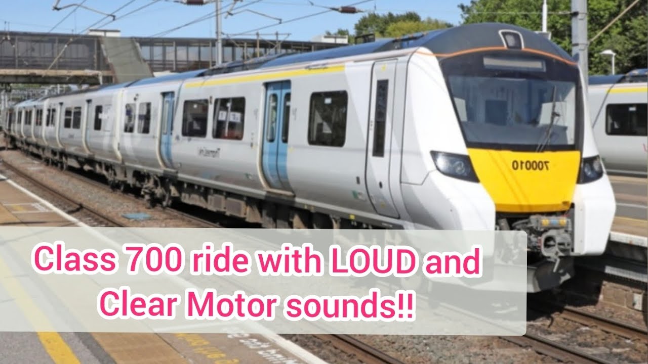Class 700 Desiro City, Fast ride |LOUD & Clear motor and gear box sounds on a Desiro City!!( 90+mph)
