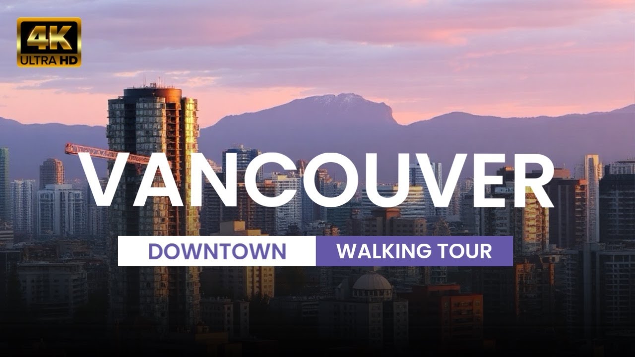 🇨🇦 [4K] Summer Downtown Vancouver Walking Tour | Sunny Vancouver | British Columbia | Canada