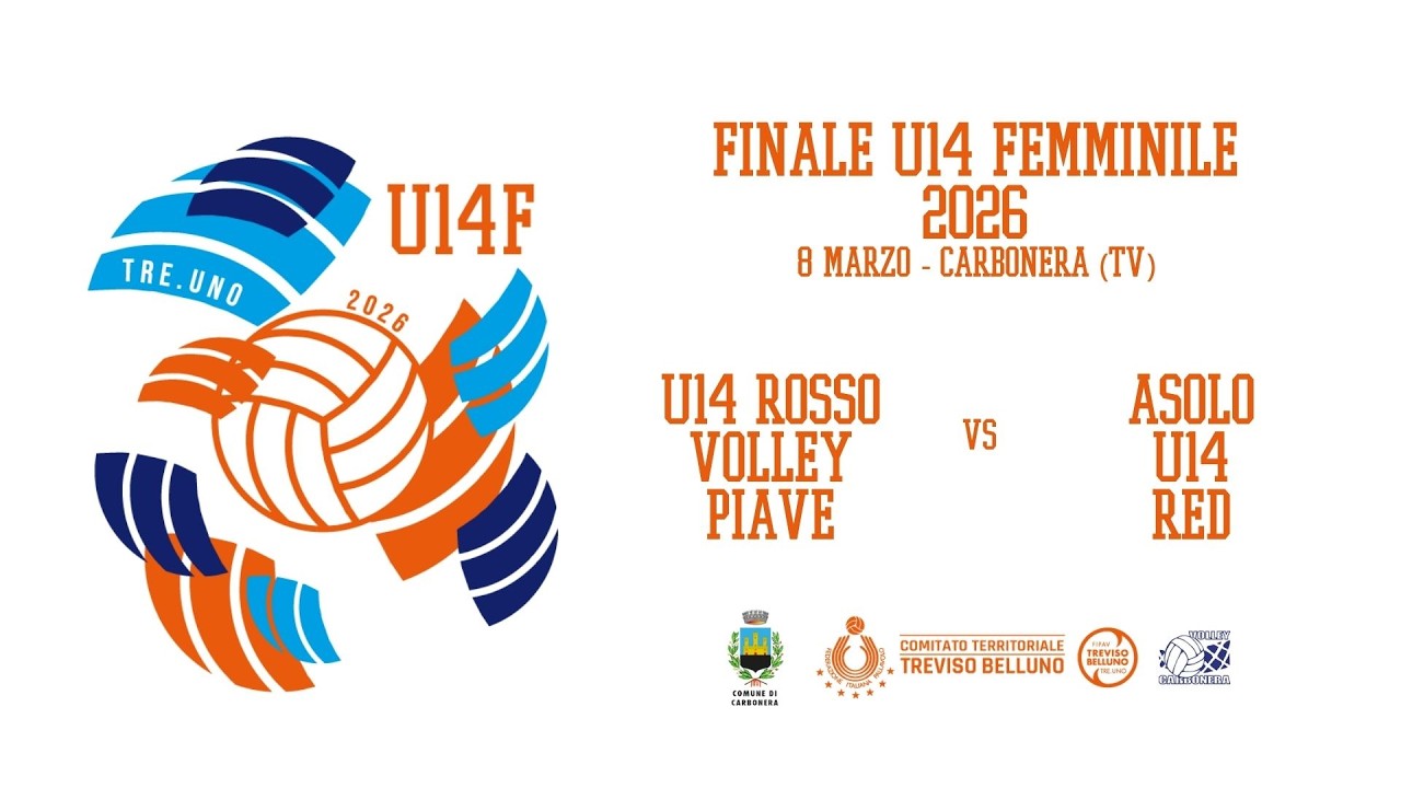 FINALE U14F: U14 ROSSO VOLLEY PIAVE - ASOLO U14 RED