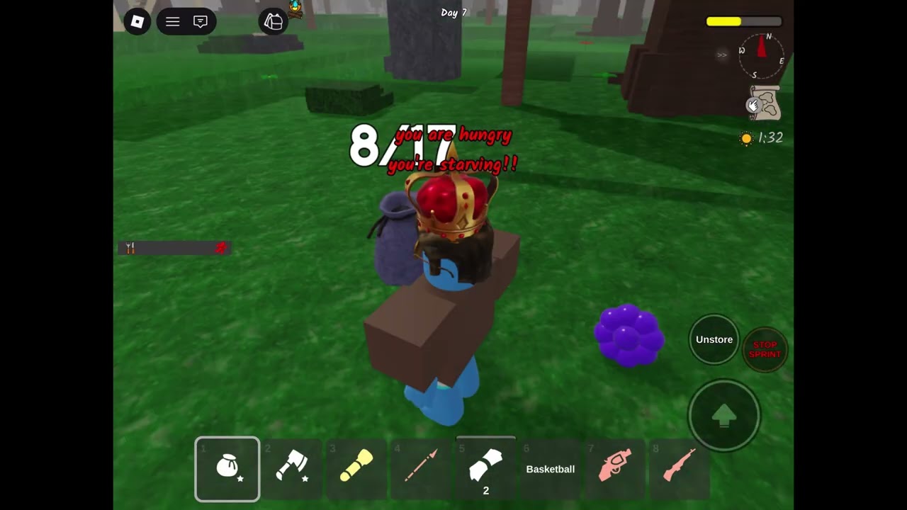 Today Ian playing 99 nights in the forest 