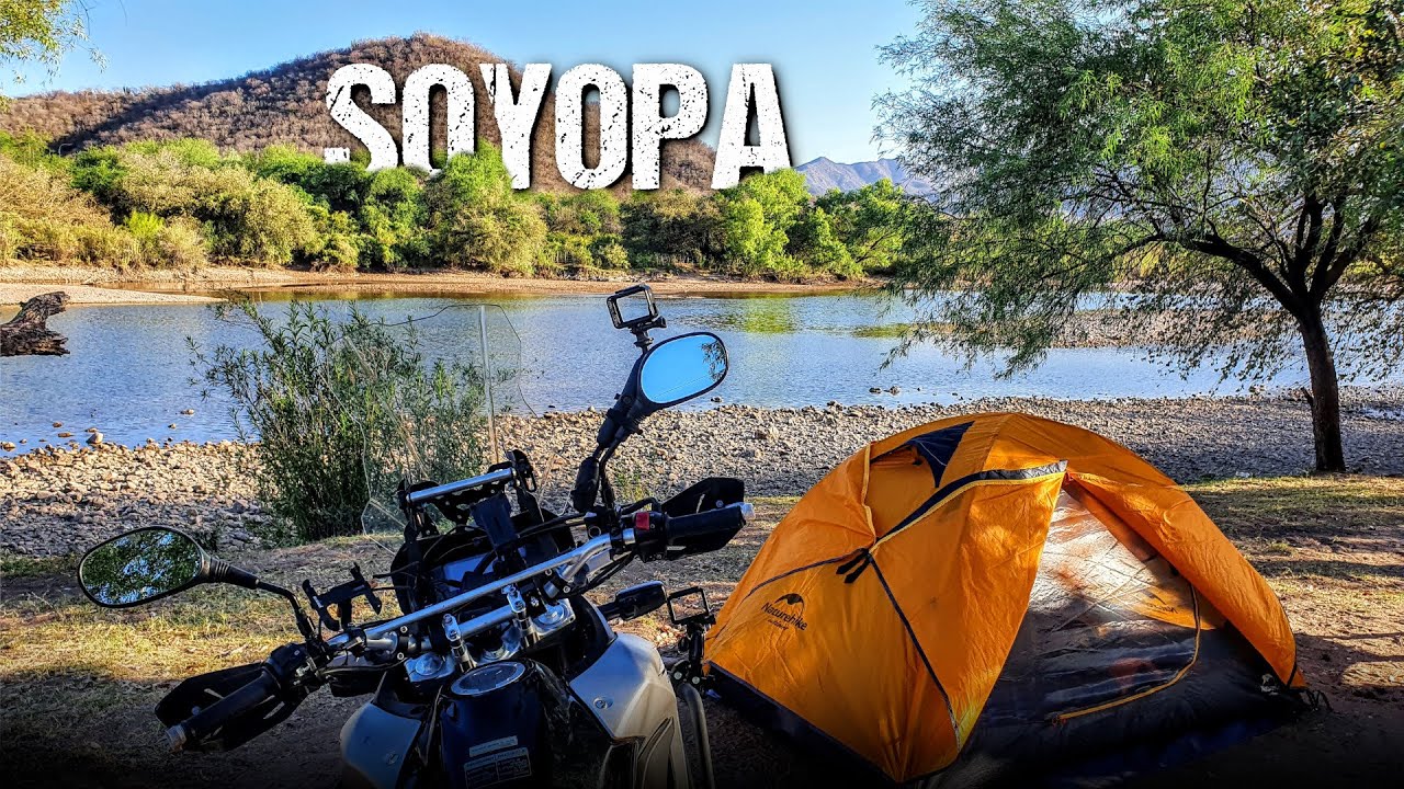 Acampando en Soyopa Sonora a lado del Río Yaqui - Honda XRE 300