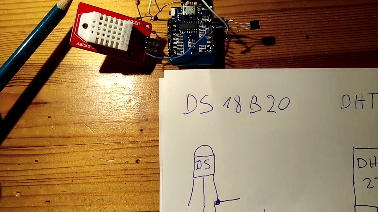 WeMos D1 mini WiFi ESP8266 temperatura ds18b20 i dht22 #1