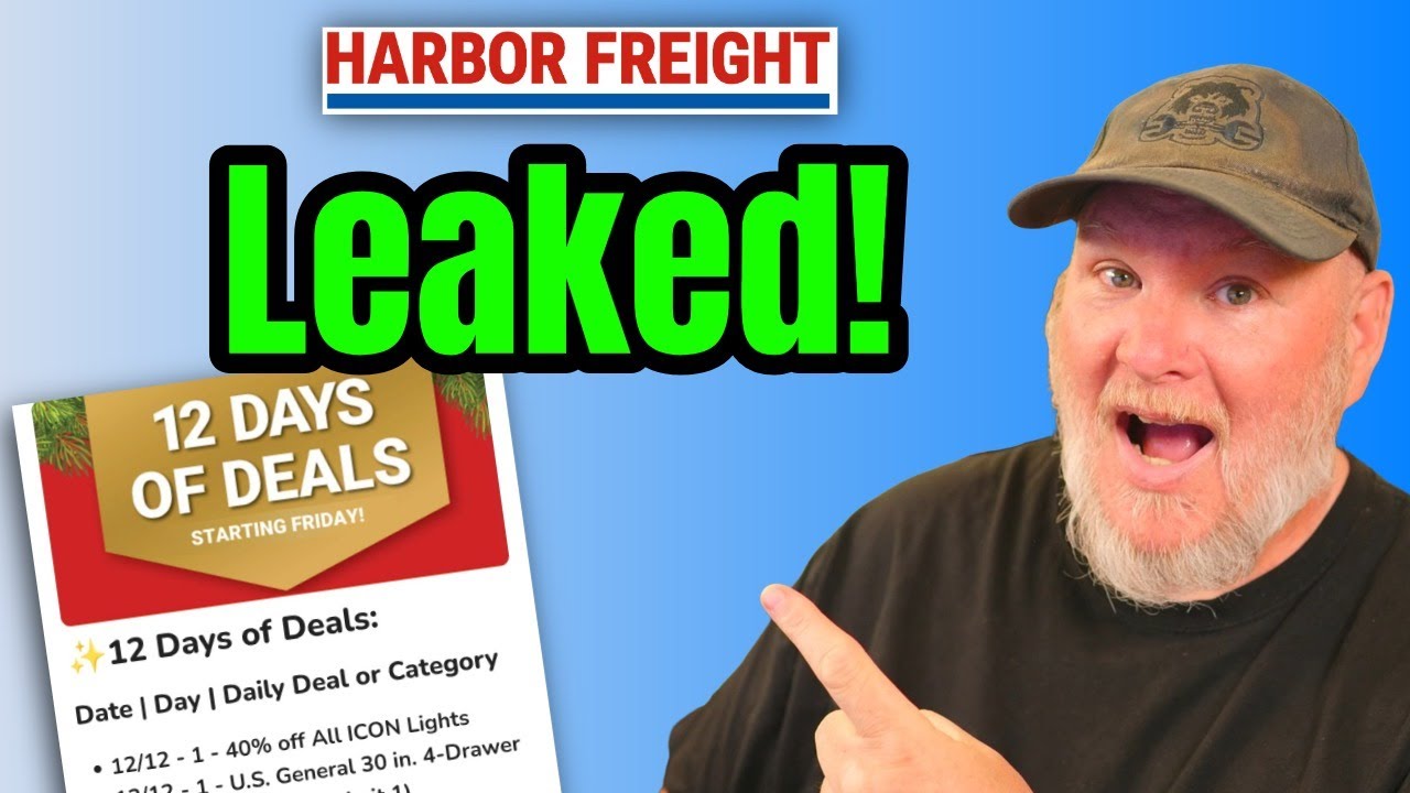 Leaked! Harbor Freight 12 days of Deals!