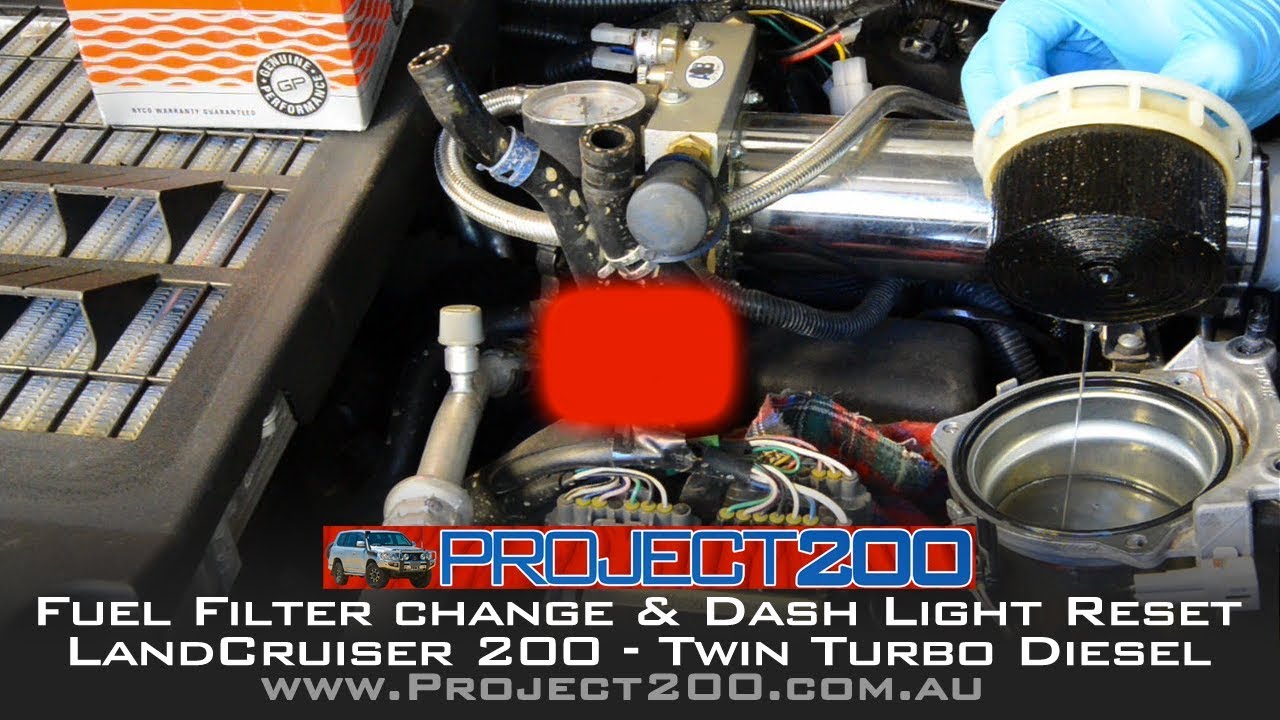 LandCruiser 200 — замена топливного фильтра и сброс индикатора на панели приборов LC200 — Project...